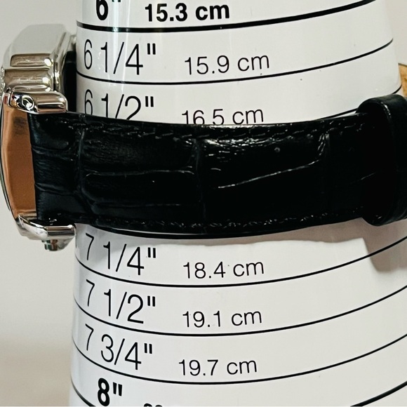Affinity Diamond Chronograph Watch Diamond Accented Bezel Black Leather Band main image 10